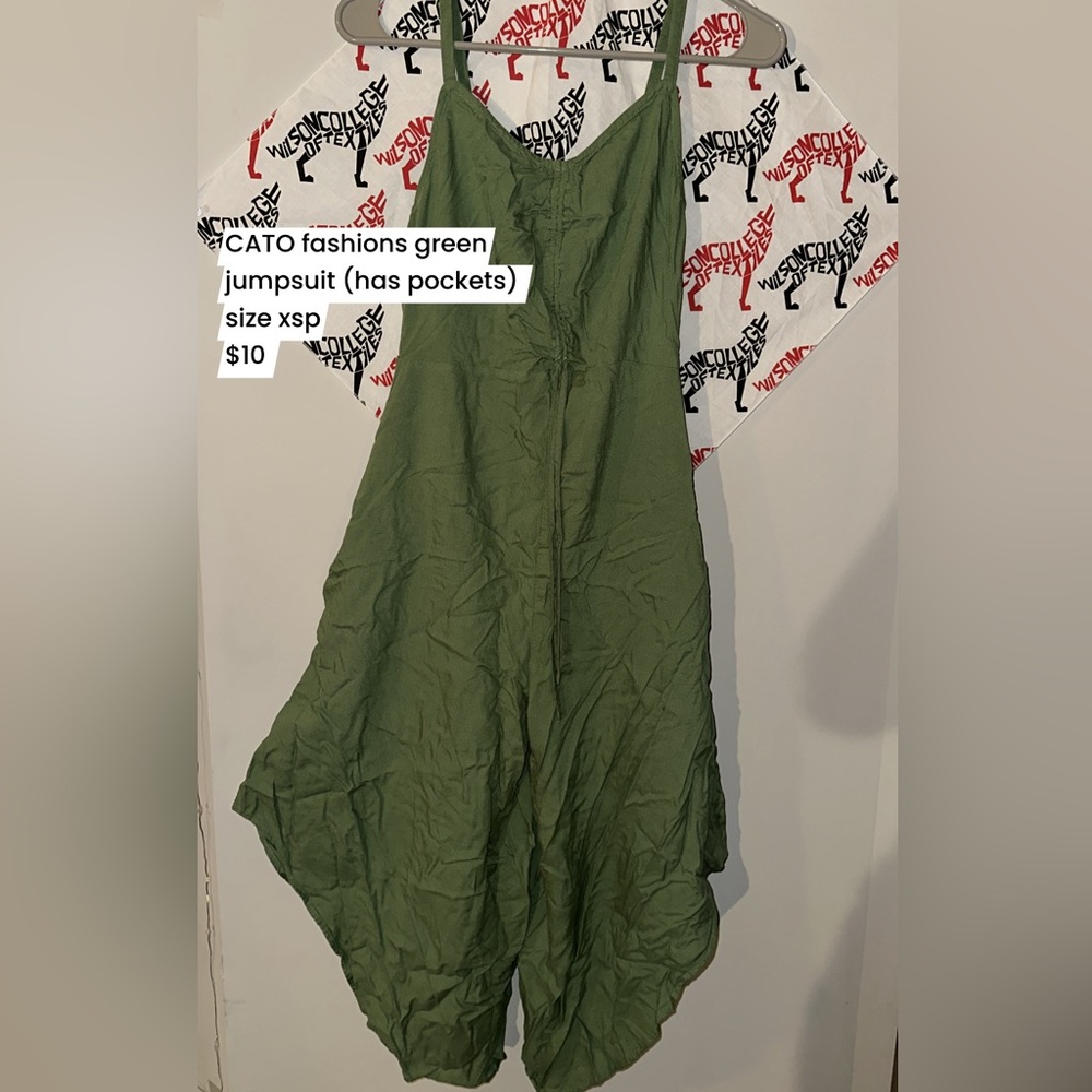 olive green jumpsuit